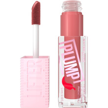MAYBELLINE Lifter Gloss Lifter Plump, Lip Gloss με Πιπέρι και 5% Maxi-Lip, Peach Fever, Ροζ Nude Κρέμα, 1 Τεμάχιο