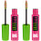 Maybelline Maybelline Great Lash BIG Washable Μάσκαρα, Όγκος, Πάχυνση, Μήκος, Καφετί Μαύρο, 2 Τεμάχια 1