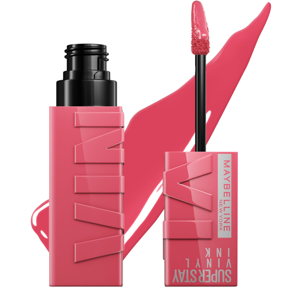 MAYBELLINE Super Stay Vinyl Ink Longwear No-Budge Liquid Lipcolor Make Up  Highly Pigmented Color and Instant Shine  Rogue  1 Count