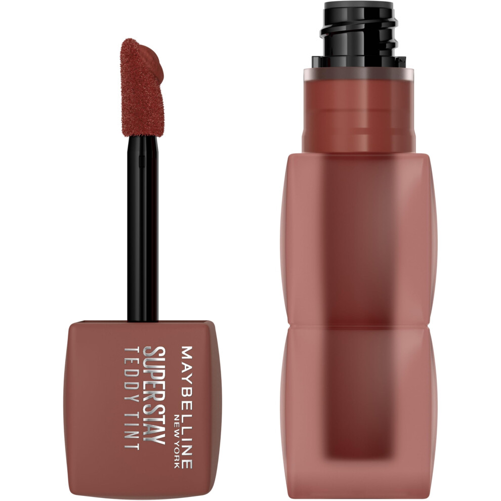 MAYBELLINE Super Stay Teddy Lip Tint  Long Lasting Matte Lipstick For Up To 12HR Wear  Mascara Tear  1 Count
