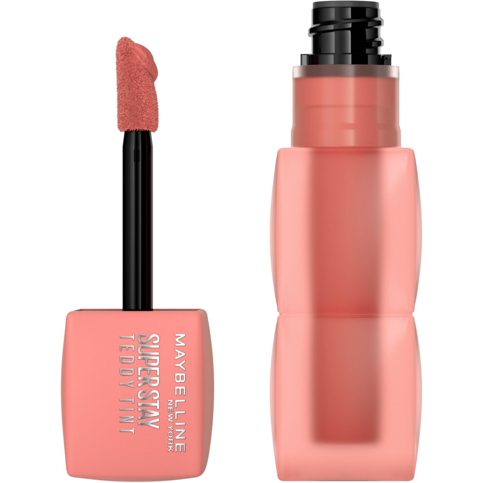 MAYBELLINE Super Stay Teddy Lip Tint  Long Lasting Matte Lipstick For Up To 12HR Wear  Current Mood  1 Count