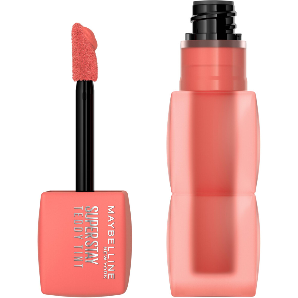 MAYBELLINE Super Stay Teddy Lip Tint  Long Lasting Matte Lipstick For Up To 12HR Wear  Baby Tee  1 Count-image-OPC-PGRV7JY-NEW