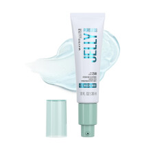 Maybelline Poreless Jelly Primer Hydrating Blurring Makeup Primer with 2% Niacinamide For Up To 24HR Make Up Wear Clear 1 Count