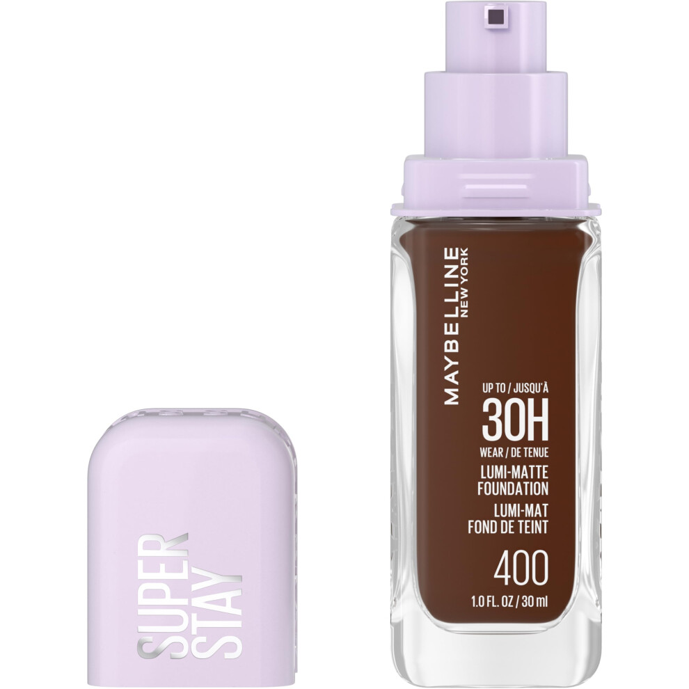Maybelline Super Stay Lumi-Matte Foundation  Lightweight and Buildable Full Coverage Foundation Makeup For Up To 30HR Wear  400  1 Count