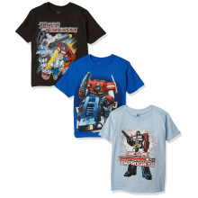 Confezione da 3 magliette Transformers per bambini, assortite, taglia 7