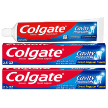 Colgate Kariesschutz-Zahnpasta mit Fluorid ? 2,5 Unzen + 60 % gratis ? 2er-Pack