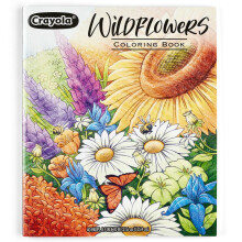 Crayola Wildflower -v rityskirja (40 sivua) Ensiluokkaiset aikuisten v rityssivut stressin lievitykseen ja rentoutumiseen -lahja aikuisille