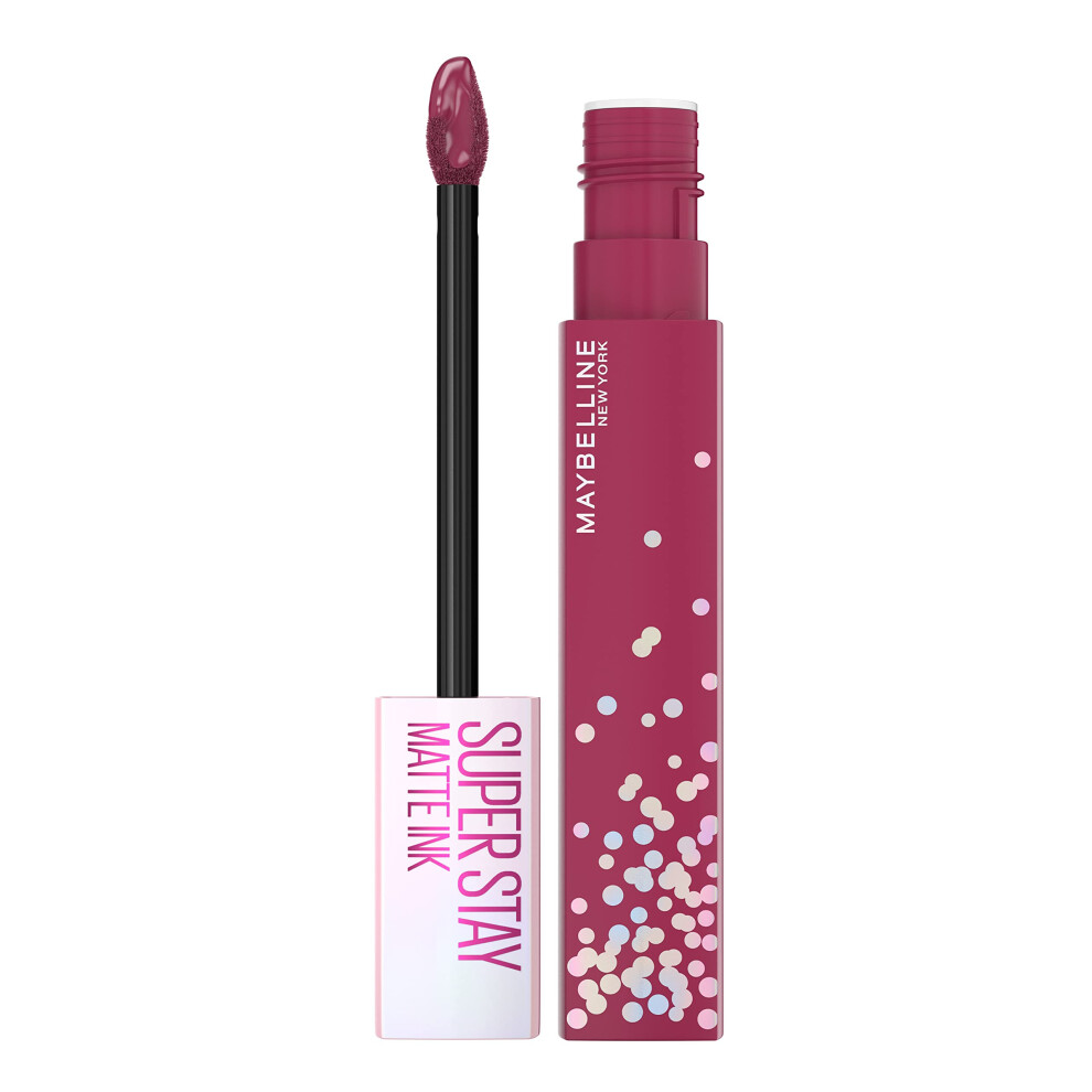 MAYBELLINE New York Super Stay Matte Ink Liquid Lipstick  Transfer Proof  Long Lasting  Limited Edition Birthday Cake Scented Shades  Party Goer  0.17