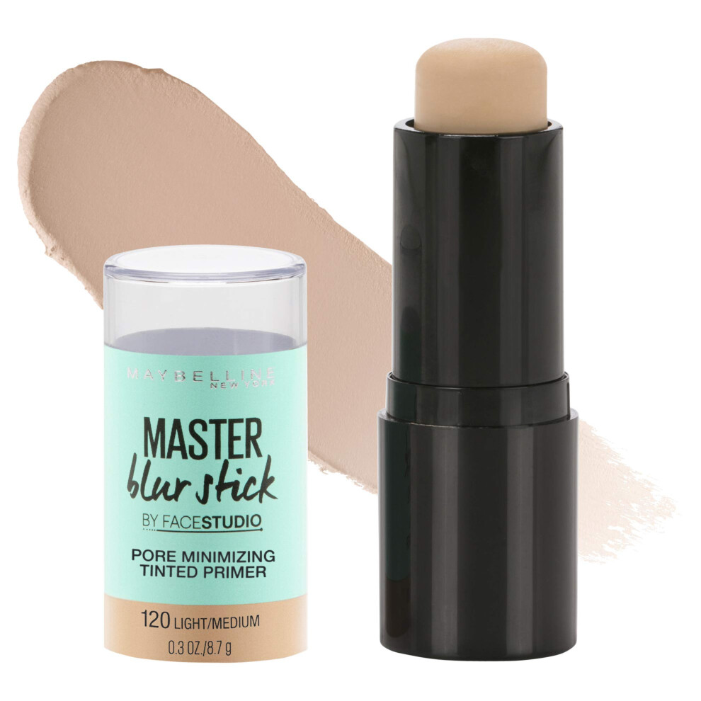 Maybelline New York Facestudio Master Blur Stick Primer Makeup  Light/Medium  0.3 oz.