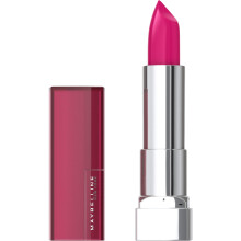 Maybelline Color Sensational Lipstick  Lip Makeup  Cream Finish  Hydrating Lipstick  Nude  Pink  Red  Plum Lip Color  Pink Thrill  0.15 oz; (Packaging