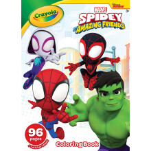 Crayola Spiderman Kleurboek, Spidey & Zijn Geweldige Vrienden, Inclusief Stickers, Cadeau voor Jongens & Meisjes, 96 Pagina's