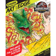 Crayola Art with Edge Jurassic Park Coloring Pages (28pgs), Adult Coloring, Jurassic Park Merchandise, Gift for Teens
