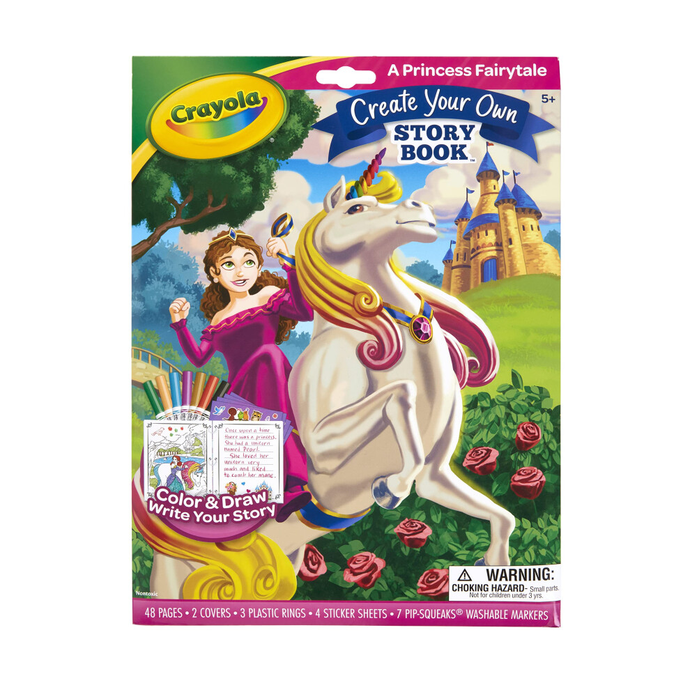 Crayola Book Making Kit For Kids Create Your Own Fairytale Storybook Diy Kits Gift For Girls & Boys Ages 6 7 8 9