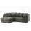 Snugg Furniture (Left Hand Corner, Grey) Milo Jumbo Cord Corner Sofa 1