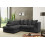 Snugg Furniture (Left Hand Corner, Black) Milo Jumbo Cord Corner Sofa 1
