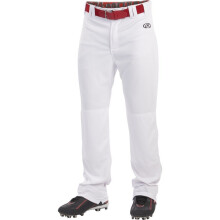 Pantalones de béisbol Rawlings mens LAUNCH Series | Ajuste semirelajado largo | Tallas Adulto | Blanco, XX-Large