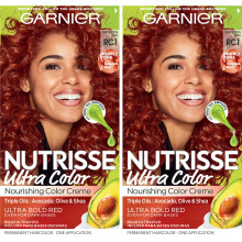 Garnier Hrfrg Nutrisse Ultra Color Nourishing Creme RC1 Kopparrd (Terracotta Chili) Permanent hrfrgning 2 Count (Frpackningen kan variera)
