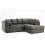 Snugg Furniture (Right Hand Corner, Grey) Milo Jumbo Cord Corner Sofa 1