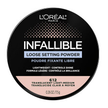 L'Oreal Paris Infallible Toned Loose indstillingspulvere Matte finish Letv?gt Ingen hvide st?bte 2 nuancer fra lys til dyb gennemskinnelig medium