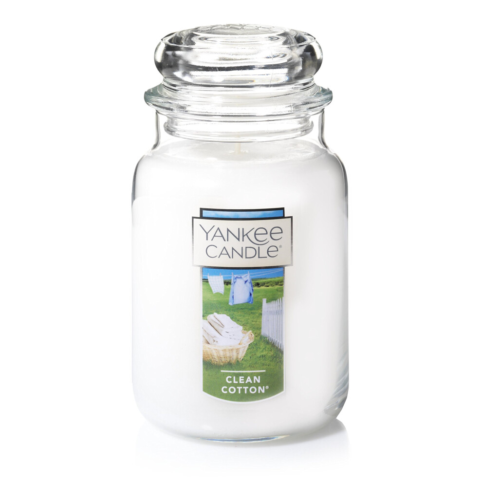 Vela Yankee Candle En Tarro Grande, Algod N Limpio-image