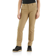 Carhartt Kvinnors Essential Canvas Byxa, Mörk Khaki, 8