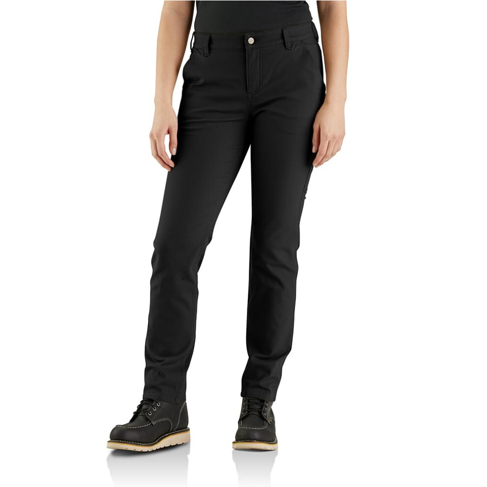 Carhartt Women's Rugged Flex Relaxed Fit Canvas Work Pant  Black