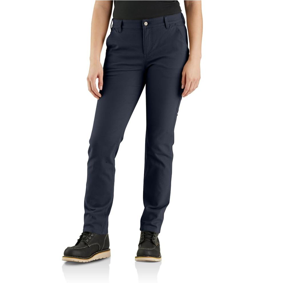 Carhartt Women's Rugged Flex Relaxed Fit Canvas Work Pant  Navy