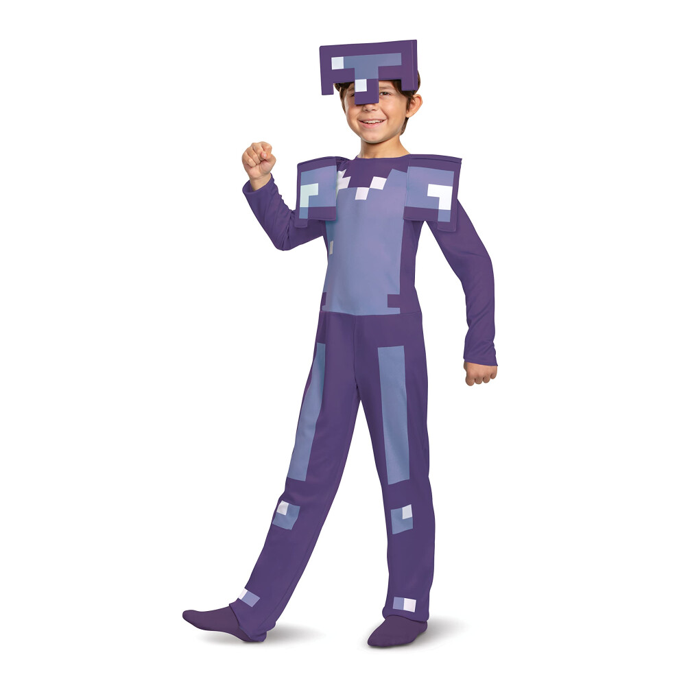 Photos - Fancy Dress Disguise Minecraft Costume Enchanted Diamond Armor Outfit for Kids Minecraft Costume Halloween Multicolored Medium  108(7-8)