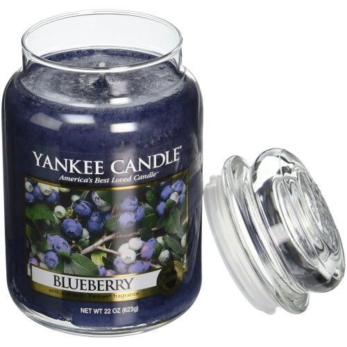 Yankee Candle Yankee Candle Μύρο Μύρτιλο, Κλασικό 22oz Μεγάλο Βάζο Κερί, Πάνω από 110 Ώρες Καύσης