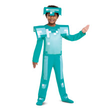 Minecraft Diamant Rüstungs-Déguisement - Verkleidung - 127-136 cm - 7-8 Jahre - Türkis