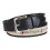 Tommy Hilfiger Ζώνη Tommy Hilfiger Ανδρική με Ράψιμο - Σχέδιο από Ύφασμα με Μονό Κουμπί, μαύρη/φυσική, 30 2