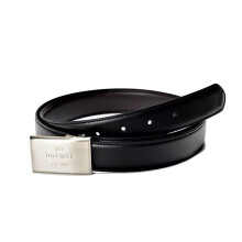 Tommy Hilfiger pour hommes en bote ceinture rversible en bote avec deux boucles interchangeables 42 noir / marron