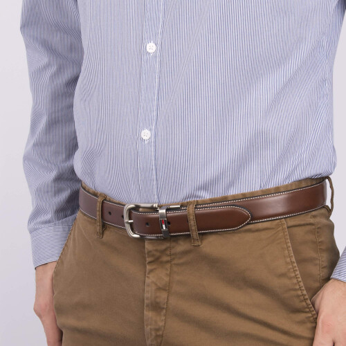 Tommy Hilfiger Ζώνη ανδρική Tommy Hilfiger, Αναστρέψιμη, Σκούρο Καφέ, 44 2