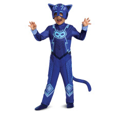 Disguise Catboy Costume for Kids Official PJ Masks Megasuit Costume Jumpsuit and Mask Toddler Size Medium (3T-4T)