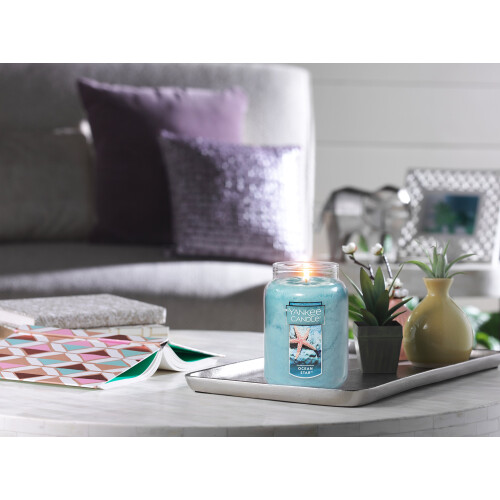 Yankee Candle Yankee Candle Ocean Star Άρωμα, Κλασική 22oz Μεγάλη Βαζα Αρωματικό Κερί, Πάνω από 110 Ώρες Καύσης 2