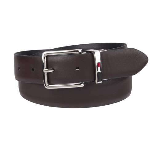 Tommy Hilfiger Tommy Hilfiger Παιδικό Φόρεμα με Ζώνη Διπλής Όψης, Μαύρο/Καφέ, Μεγάλο 2