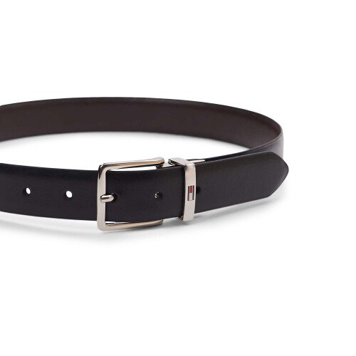 Tommy Hilfiger Ζώνη Tommy Hilfiger για αγόρια, Αναστρέψιμη, Μαύρη/Καφέ, Μικρή 22-24 US 2