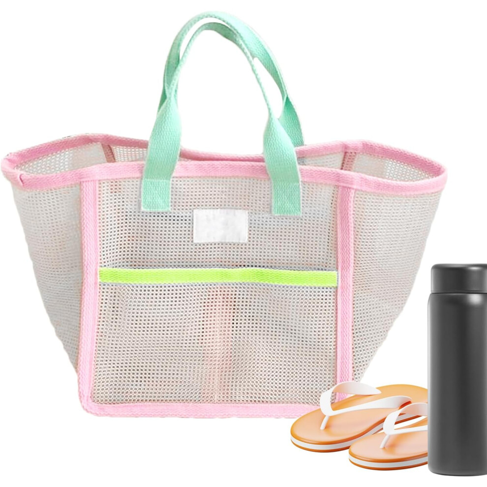 Mesh Tote Bag,Waterproof Lightweight Beach Bag - Quick Drying Reusable Pouch Handbag Organizer For Vacation Summer Pool Swim Cruise Picnic Gym