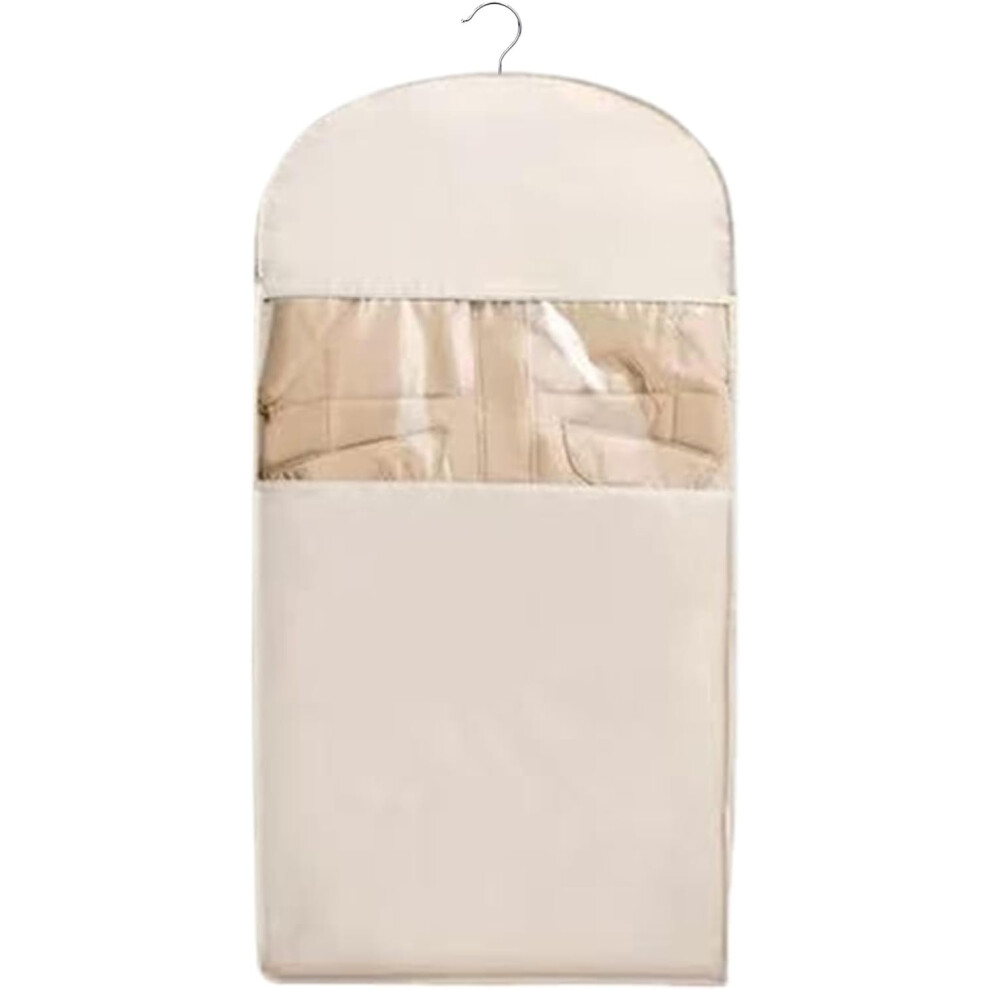 (Medium Size) Garment Bag For Closet, Dustproof Self-Compression Travel Garment Bags, Space Saving Hangings Garment Bag, Waterproof Garment Covers Wit
