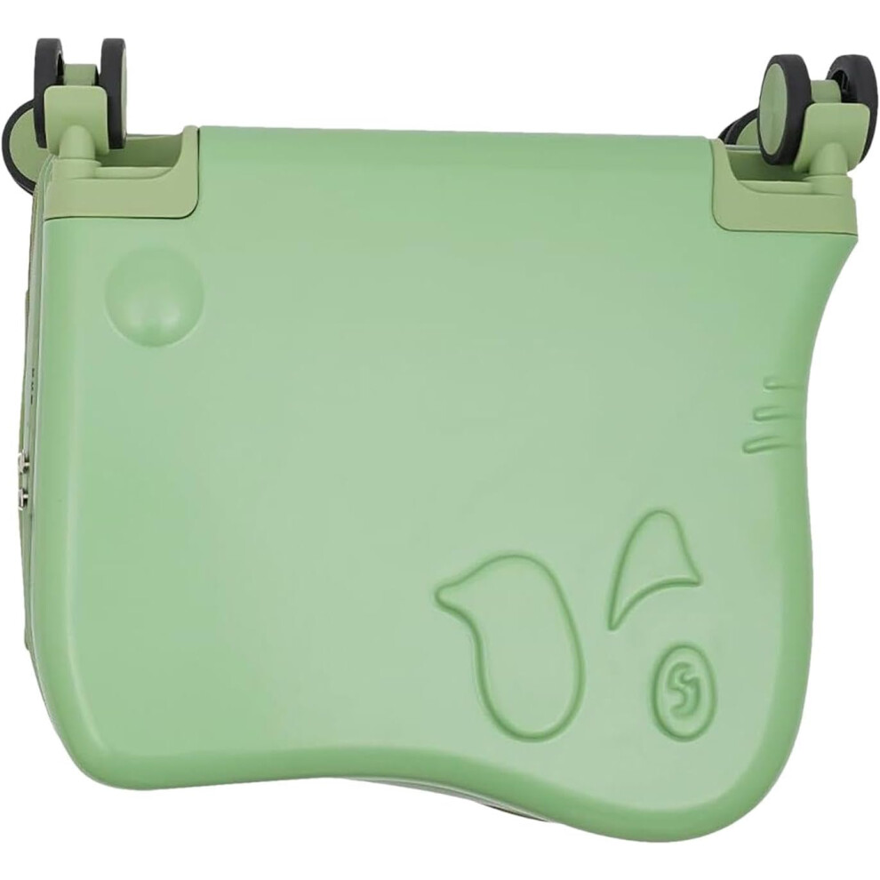 (Dark Green) Kid Suitcases with Wheels,Toddler Rolling Suitcase Large Capacity Kids Carry On Suitcase | Cute Toddler Carry On Luggage Kids Travel Suit-image-OPC-PGRVWC6-NEW