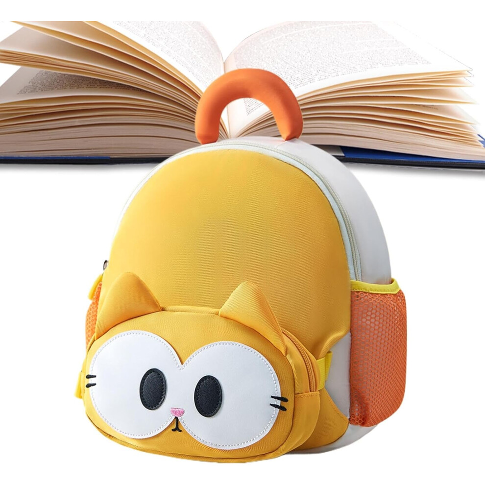 Cat Toddler Backpacks for Boys,Small Cute Preschool Backpack Cat Toddler Backpack | Kindergarten Shoulder Backpack Large Capacity Kids Backpack for