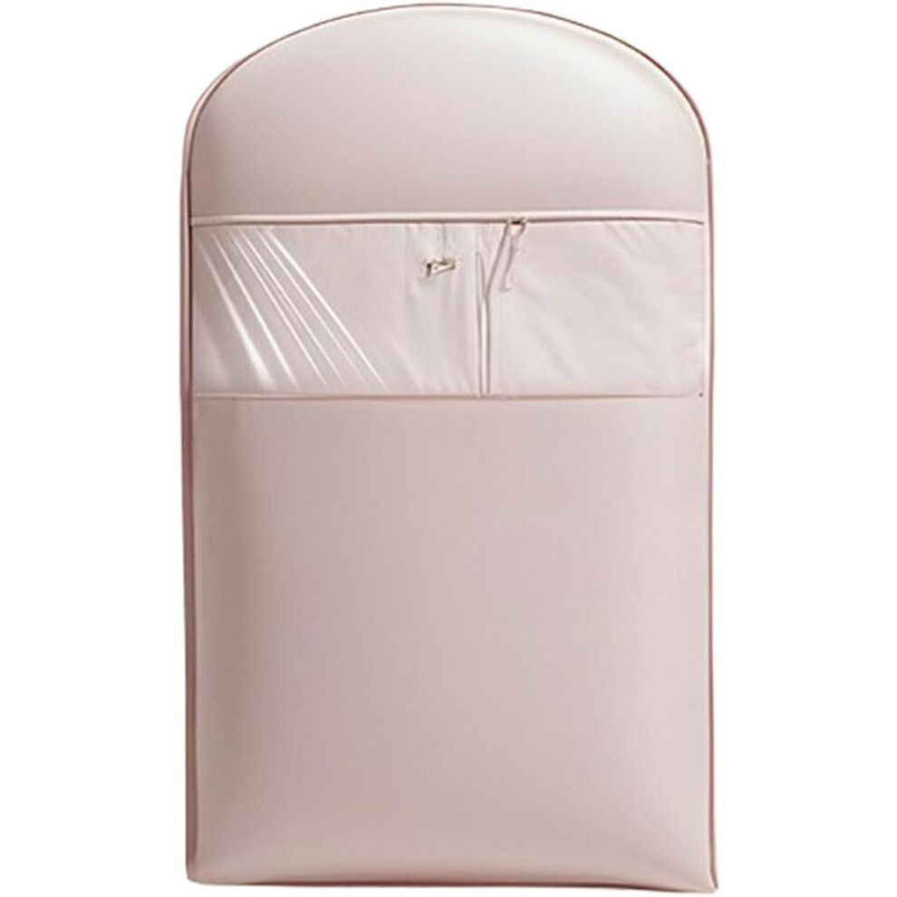 (90cm, Pink) Garment Bag For Suit - Suit Bags,Self-compression Hanger Protector Organizer Dust-Proof Transparent Storage For Down Jacket Dance Closet