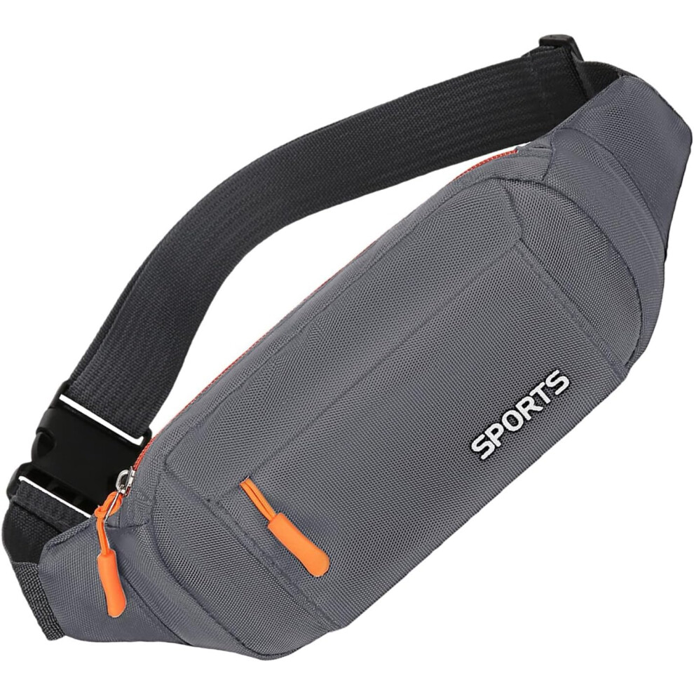 (Gray) Running Bags for Men | Versatile Travel Sling Bag Waist Pack Bag,Compact Sling Chest Bag Sports Waist Pack for Mobile Phones Keys