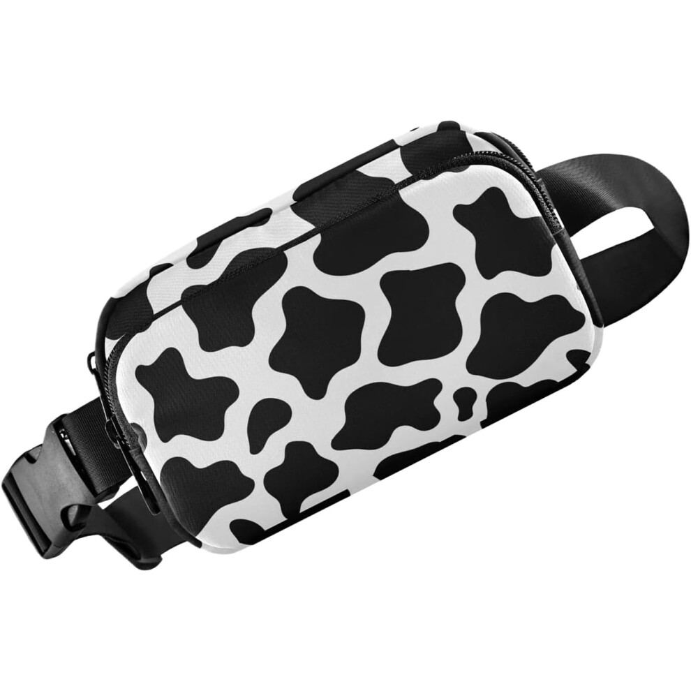 (B) Waist Bag for Women - Reflective Strip Adjustable Mens Waist Pack | Versatile Compact Belt Purse for Travel Running Hiking Workout Cycling