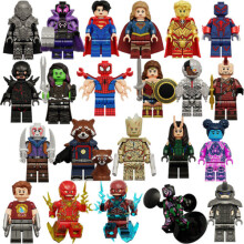 (22pcs-A) 22pcs Superhero Star Wars Minifigure Assembled Mini Building Block Action Figures Toy