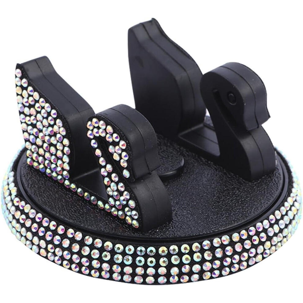 (Colorful2) Phone Holder For Car Dashboard,Cell Phone Holder for Car Dashboard - Non-Slip Bling Cell Phone Stand for Car, Non-Blocking Desk Phone Stan