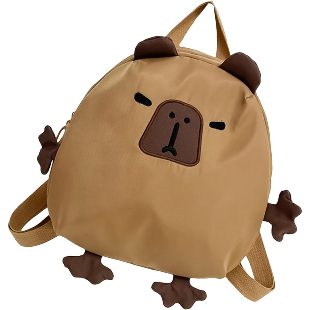 (Small) Capybara Bag - Cute Cartoon Animal Travel Bag | Multifunction Bookbag Capybara Casual Bag, Large Capacity Backpack for Kids Boys Girls