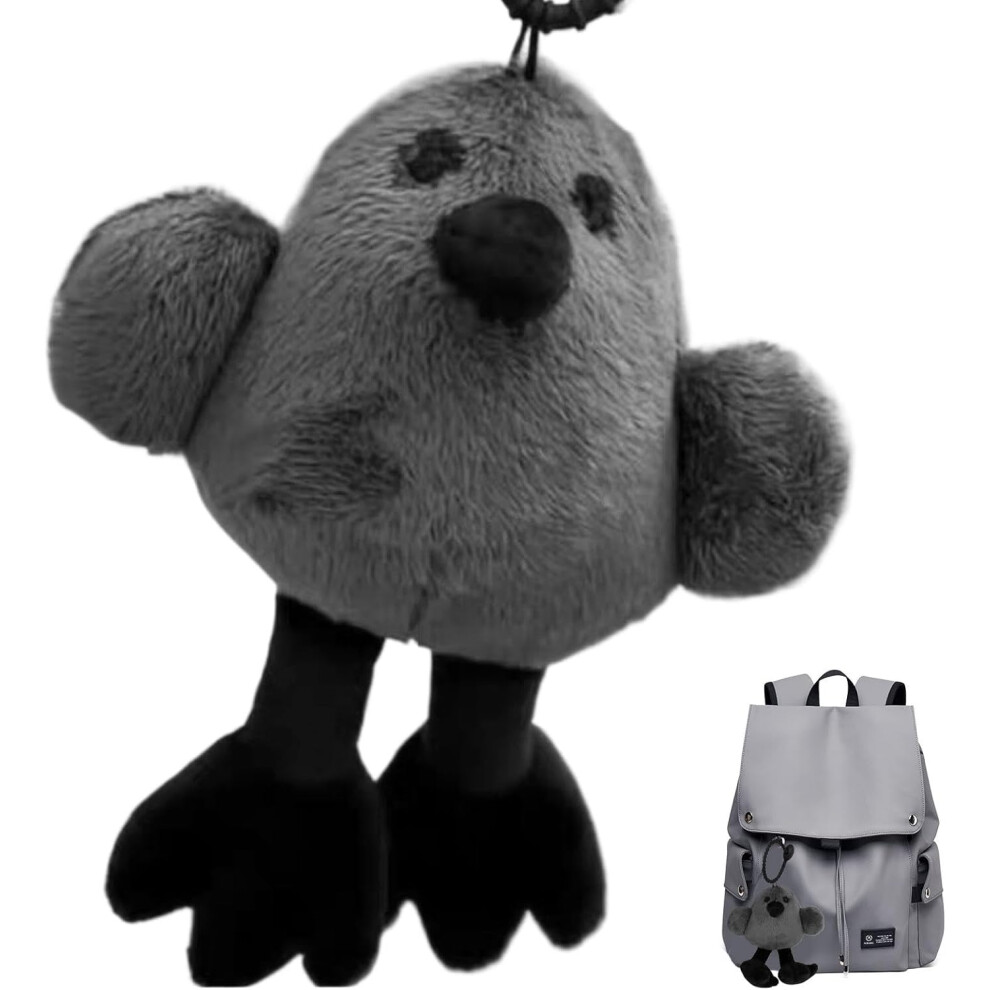 (Silent Model) Cute Bird Ornaments - Cartoon Bird Bag Ornaments,Cute Bag Charm, Stuffed Bird Animal with Sound for Purse, Wallets, Messenger Bags