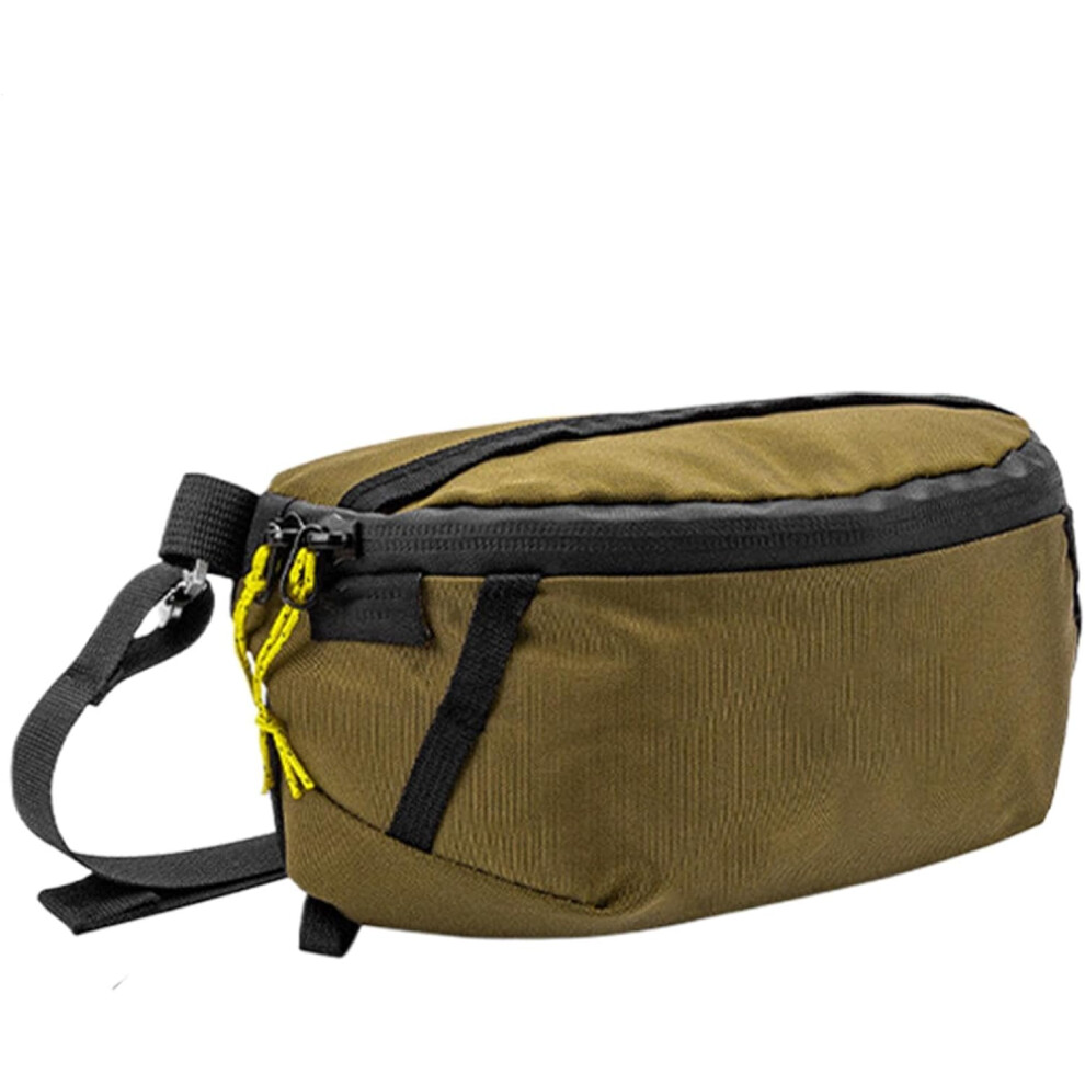 (Khaki) Fanny Pack - Waterproof Hiking Fanny Pack,Portable Waist Bag for Men, Multifunctional Belt Bags for Traveling, Running, Hiking, Cycling