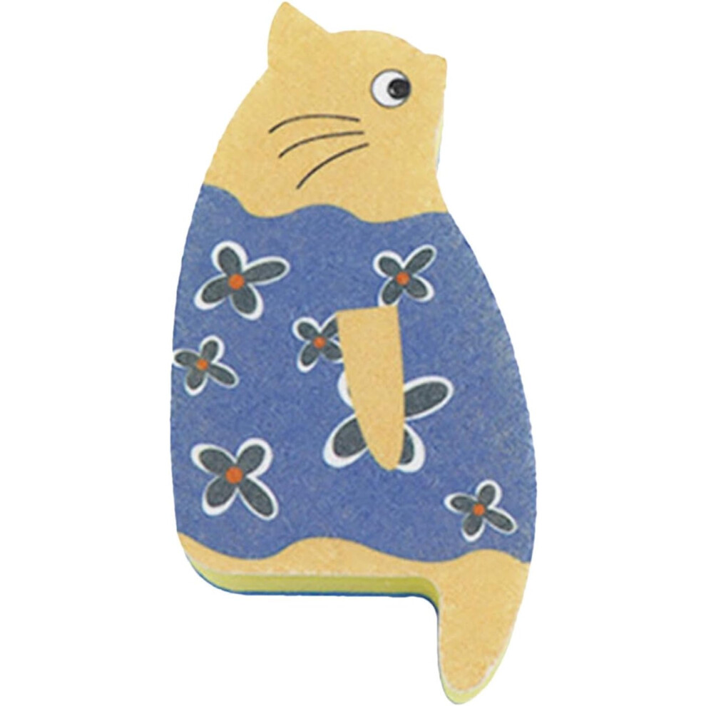(Flowers) Dish Sponge | Non Scratch Kitten Sponges for Dishes - Cat Cleaning Sponge, Multi-use Dish Sponge for Dishes Pots Pans Sinks